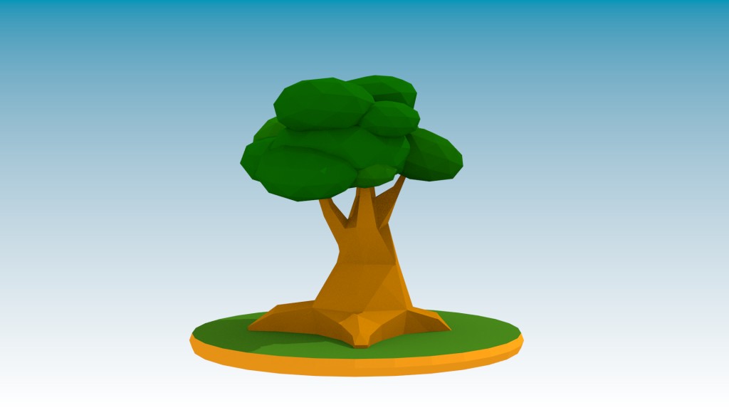 LOW POLY TREE preview image 1